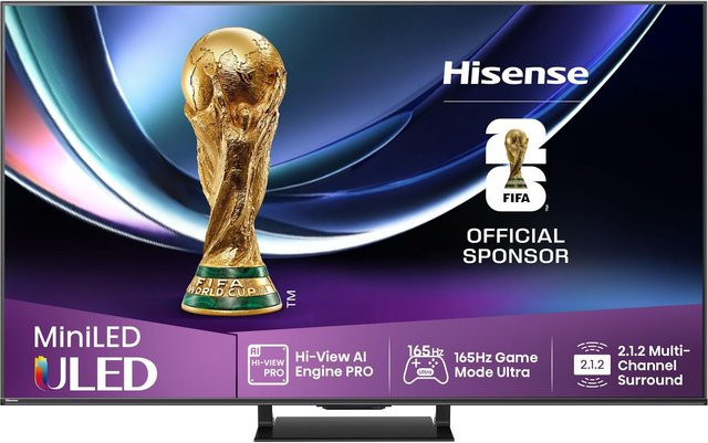 Hisense 75U7Q PRO ULED Mini LED TV in Schwarz - Bild 1