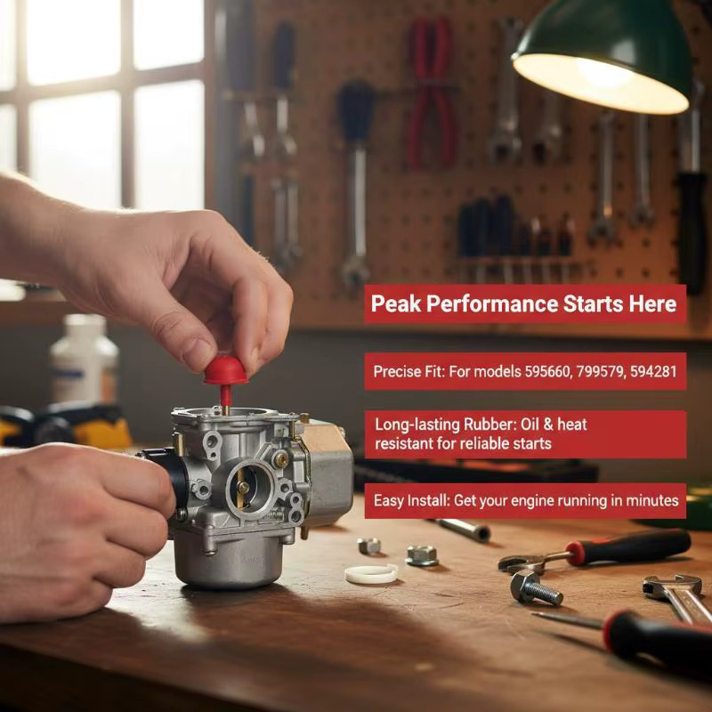 Ersatz-Primerbirne in Rot für Briggs und Stratton 450E 500E 08P502 09P6S Serie zur Reparatur von Garten- und Rasenmähermotoren - Bild 5