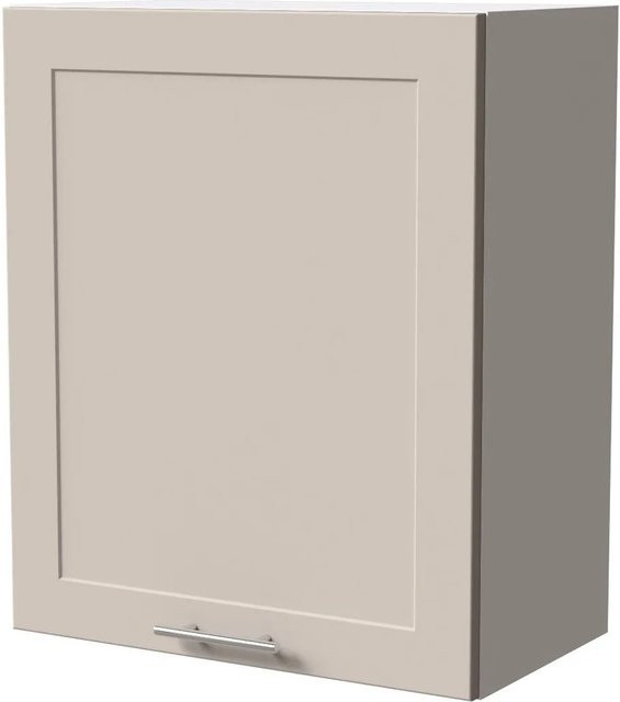 Feldmann-Wohnen Hängeschrank Oslo W2/60 in Weiß und Kaschmir Matt mit Soft-Close-Türen, B/T/H: 60 x 32,5 x 72 cm - Bild 1