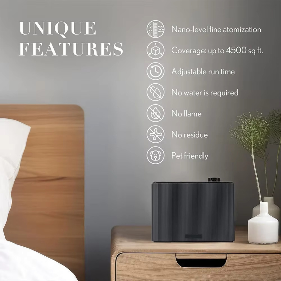 NAMASTE Smart Duftdiffusor mit Bluetooth und Timer, Elektrischer Aromadiffusor für Home, Hotel und Spa, Schwarz - Bild 4