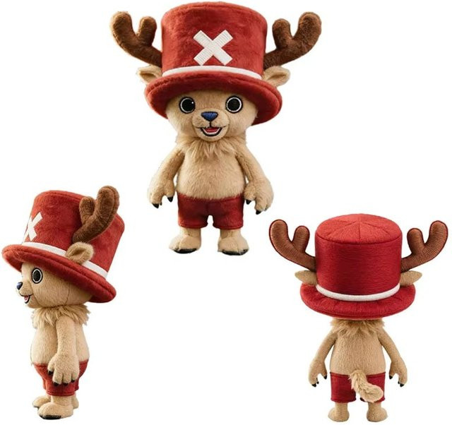 Bandai One Piece Chopper Plüschpuppe, Hirsch mit Rosa Hut - Bild 1