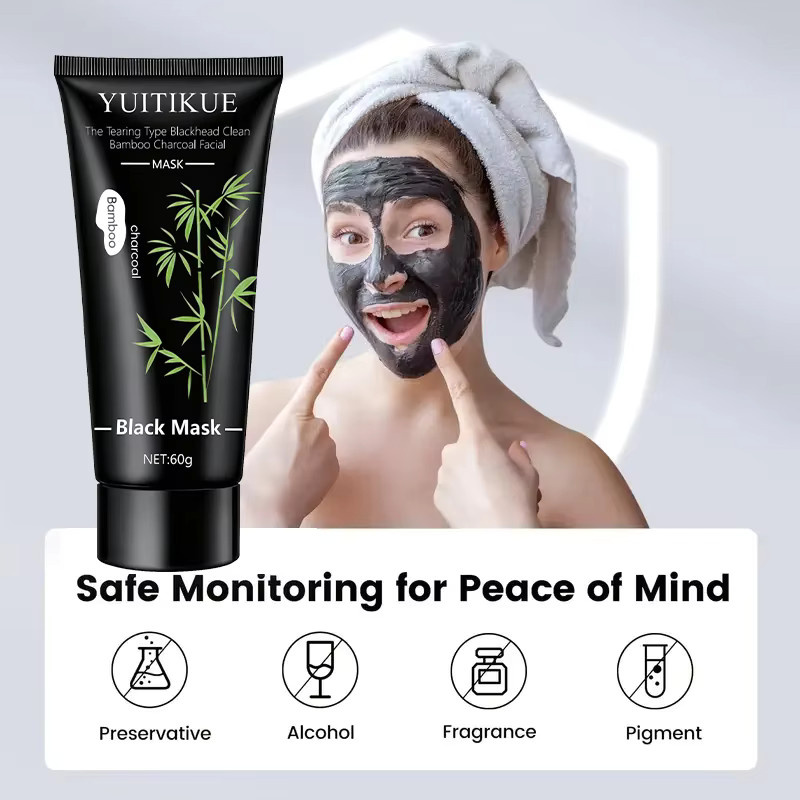 YUITIKUE Bambuskohle Maske, Gesicht, für fettige Haut, Unisex - Bild 6
