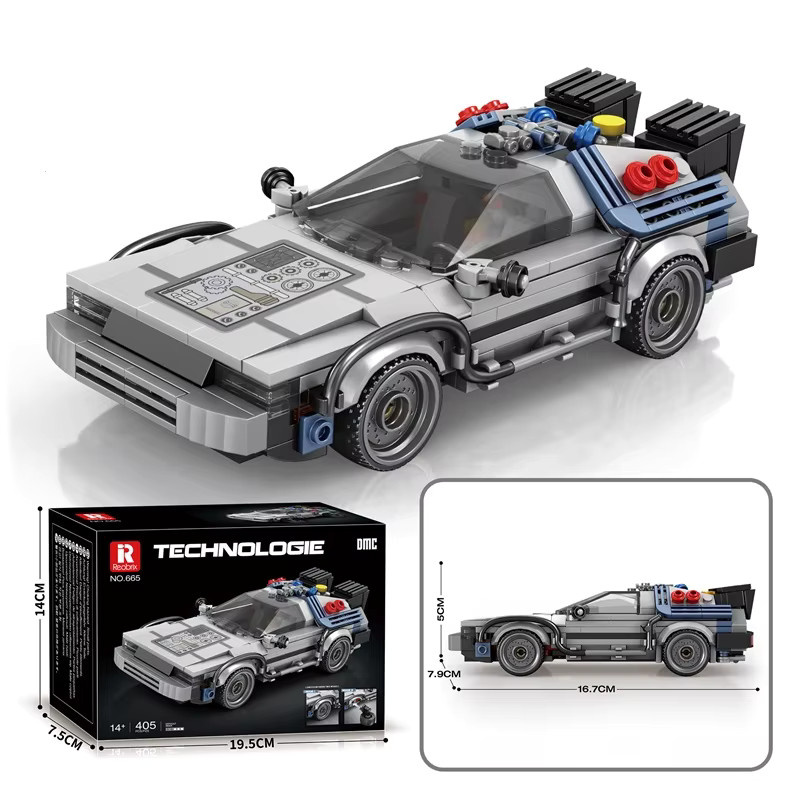 yaafun Sci-Fi Futuristisches Fahrzeug, Cyberpunk-Rennwagen-Modell, 1:24, 405 Teile, ab 14 Jahre - Bild 6