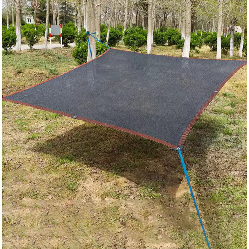Freien Schattennetz aus HDPE mit 60-75% Schattenrate, UV-Schutz für Pergola, Garage oder Auto, Schwarz, 6 x 6 m - Bild 6