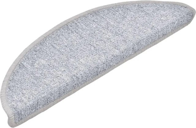 vidaXL Treppenmatten 15 Stück, Hellgrau, selbstklebend, rutschfest und schalldämmend, B/T/H: 56 x 17 x 3,5 cm - Bild 1