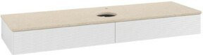 V&B Waschtischunterschrank Antao mit Frontstruktur in Weiß, B/T: 160 x 50 cm - Bild 1