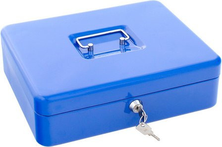 Rottner Tresor Geldkassette Wien aus Stahl in Blau, B/H: 30 x 90 cm - Bild 1