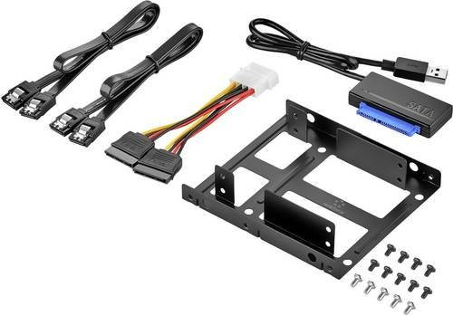 Renkforce DH06K SSD Kit SATA in Schwarz für bis zu 2 Festplatten - Bild 1
