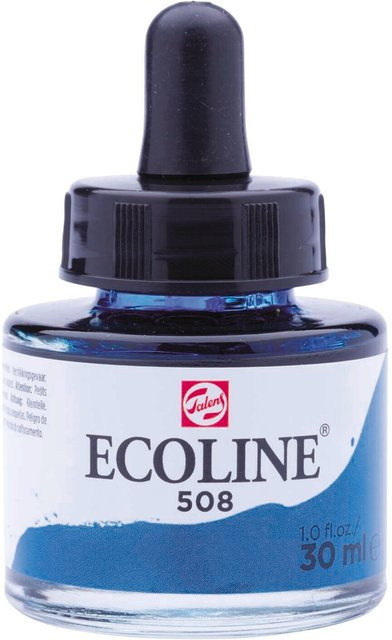 Ecoline Flüssige Wasserfarbe Preussischblau 30 ml - Bild 1