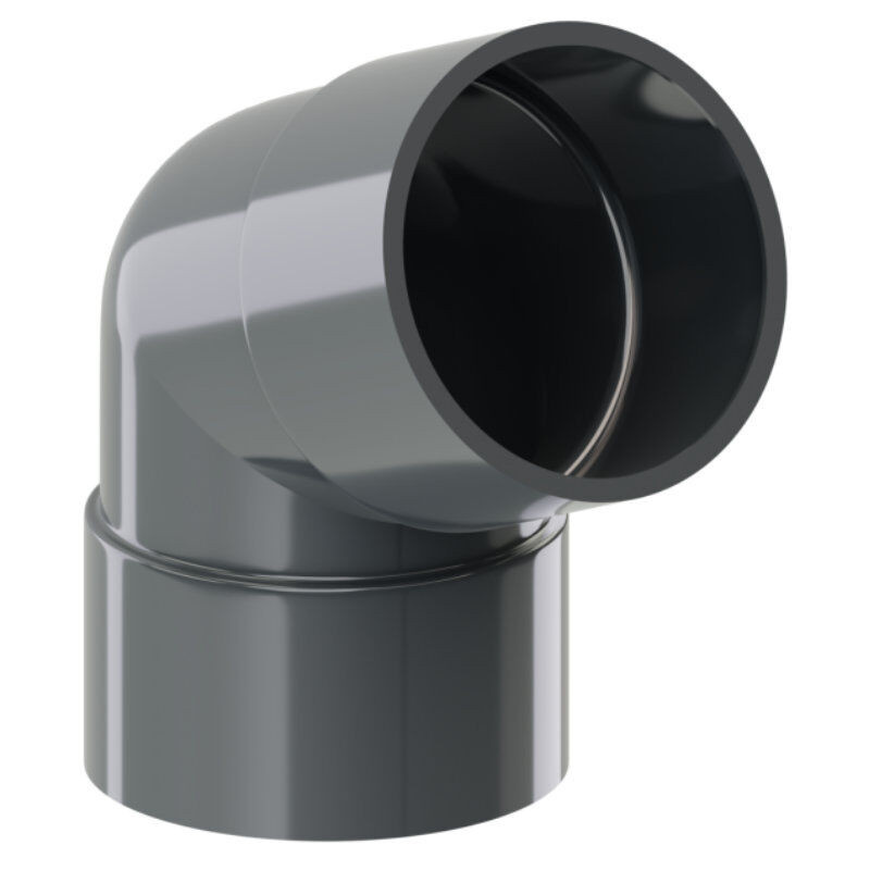 Blachotrapez GmbH PVC Dachrinnen Fallrohrbogen 67 Grad Durchmesser 63 mm in Anthrazit, Braun oder Grau - Bild 1