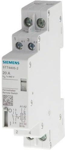 Siemens Fernschalter Hutschiene 5TT4452-2 mit 2 Schließern 400V 32A in Weiß - Bild 1