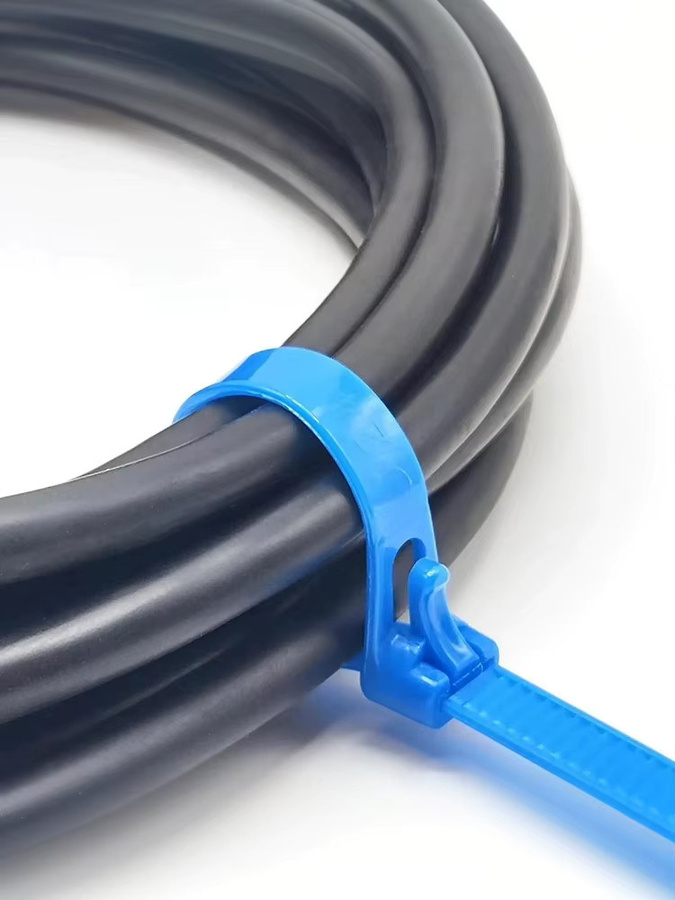 100 Stück wiederverwendbare Nylon Kabelbinder in Schwarz, Weiß und Bunt - Bild 4