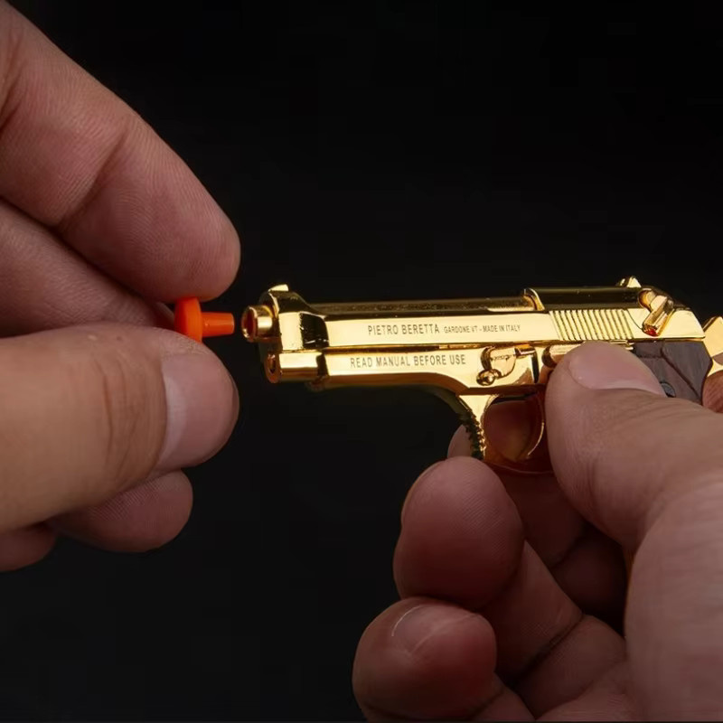 PUBG M92F Pistolenmodell, Spielzeugpistole, 1:3, Metall, Massivholzgriff - Bild 2
