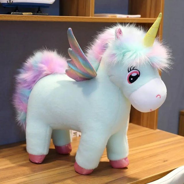 Kawaii Einhorn mit Flügel, Plüschtier, 35cm - Bild 1