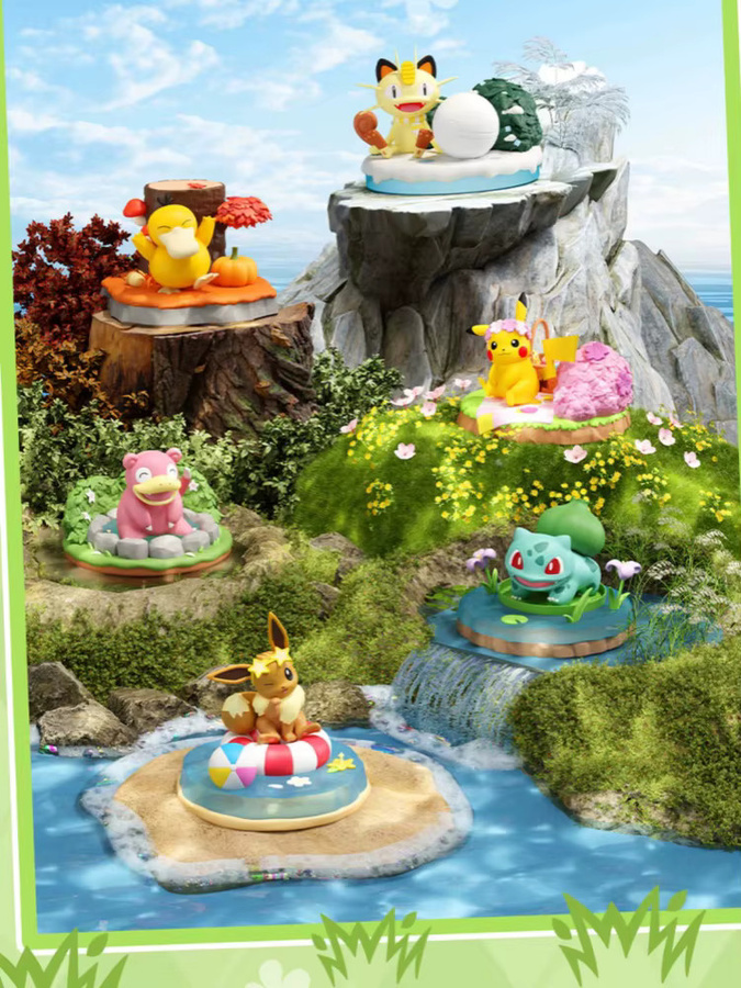 Pokémon Actionfiguren, Psyduck Pikachu Eevee Meowth Bulbasaur Slowpoke - Bild 6