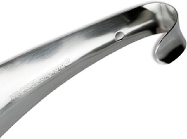 Fackelmann Schuhlöffel aus Edelstahl in Silber, 14,5 cm Länge, ergonomische Anziehhilfe - Bild 1