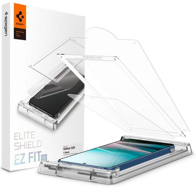 Spigen Elite Shield EZ FIT HD Schutzfolie für Samsung Galaxy S25+ S936, transparent - Bild 1
