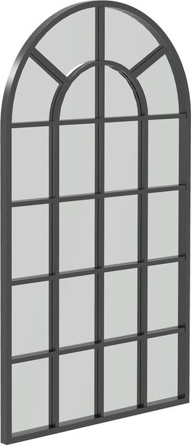 HOMCOM Wandspiegel mit Metallrahmen in Schwarz, B/H: 62 x 110 cm - Bild 1