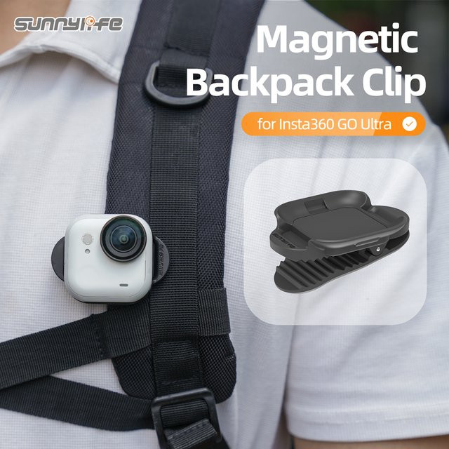 Insta360 Go Ultra Rucksack Clip Halterung mit Anti-Shake und Quick Release Funktion - Bild 1
