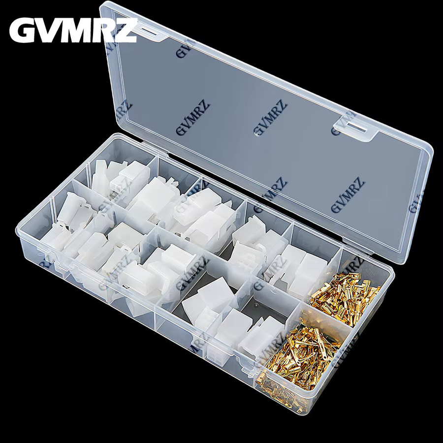 200 Stück Autokabel-Stecker-Set in Weiß mit 2, 3, 4 und 6-poligen Buchsensteckern und Stift-Crimp-Terminals für männliche und weibliche Verbindungen - Bild 2
