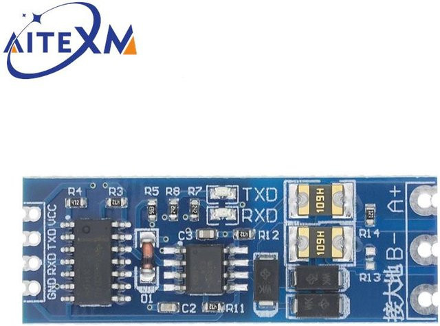 AITEXM ROBOT TTL zu RS485 Modul zur automatischen Durchflussregelung mit UART-Ebene-Umwandlung, Farbe: Blau, Spannung: 3,3 V - 5 V - Bild 1