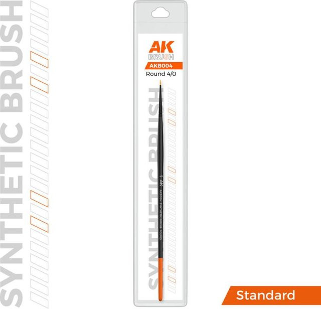 AK Interactive Synthetic Brush, Round 4/0 - Bild 1