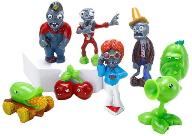 Plants Vs. Zombies Simulationsmodell, Ornamente, 8-teiliges Set, ab 14 Jahren - Bild 1