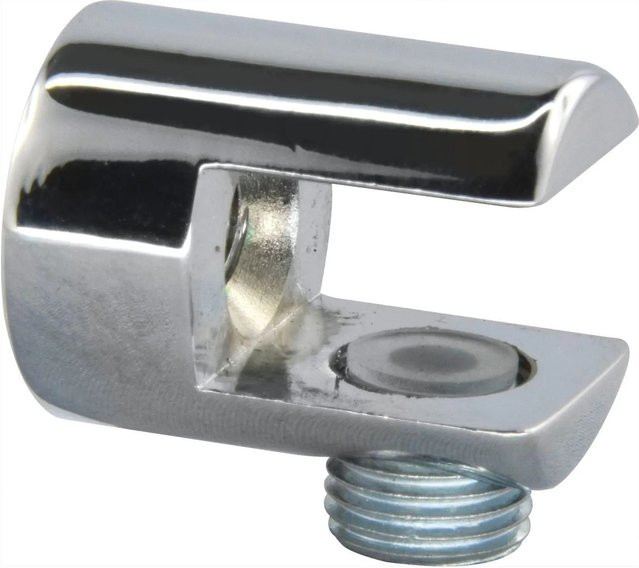 Fonsegrive Glastablar-Klemmträger Pescara für Glas 6-10 mm aus Zamak in Silber verchromt und poliert - Bild 1