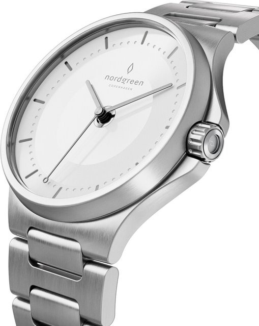 Nordgreen Armbanduhr Automatik, Edelstahl, 36 mm, Unisex, Weiß - Bild 1