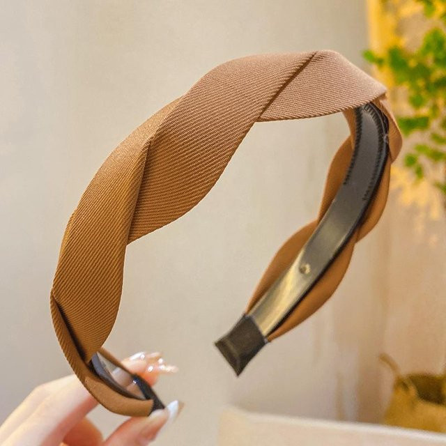 Stirnband Retro Verdreht, Damen, brown - Bild 1