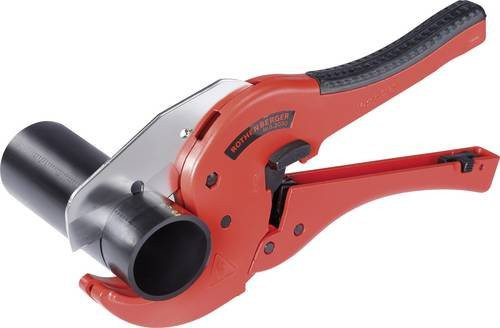 Rothenberger ROCUT TC 63 Professional Kunststoffschere in Rot aus Edelstahl für PP, PE, PB, PEX und PVDF mit einem Schneidbereich von 0-63 mm - Bild 1