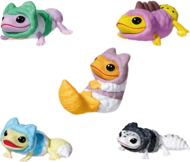 YELL Gecko Eidechse Pyjama Actionfiguren, Blindbox, Kunststoff, Bunt - Bild 1