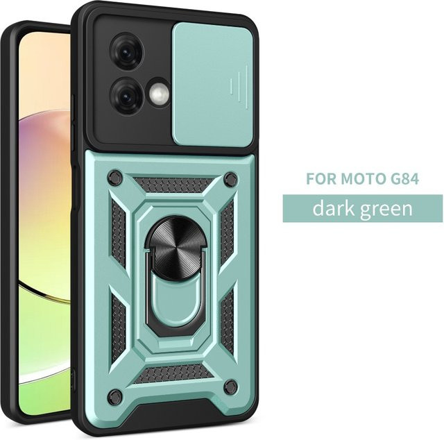 Stoßfeste magnetische Panzerhülle mit Kamera-Schutzring für Motorola Edge 70 Pro 60 50 Fusion Ultra in Pink - Bild 1