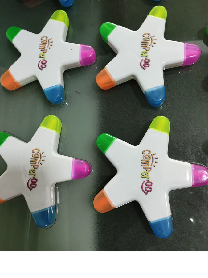 5-in-1 Sternförmiger Textmarker in Bunt für Kinder - Bild 3