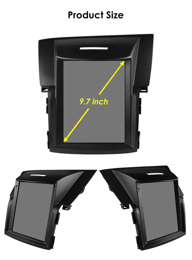 Hizpo Android Autoradio für Honda CRV CR-V 2012–2016 mit 9,7 Zoll Tesla Style Vertikalbildschirm, GPS, 4G und Bluetooth in Schwarz - Bild 5