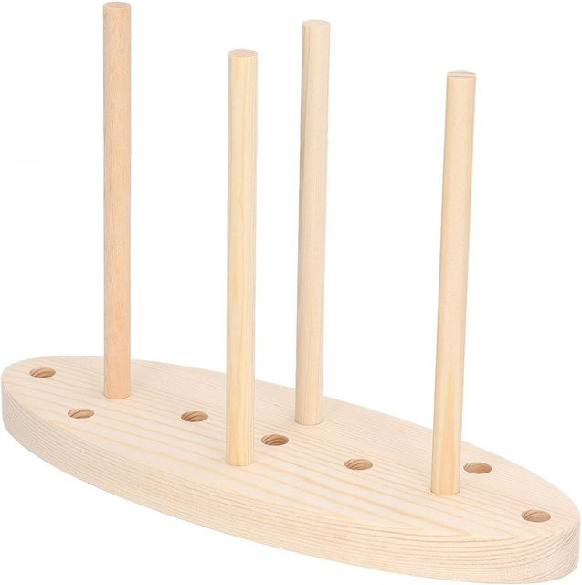 GoolRC Schleifenmacher aus Eichenholz in Beige für DIY-Kranzherstellung mit verstellbarem Design - Bild 1