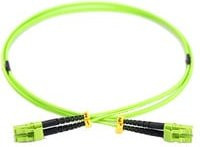 Digitus LWL Patchkabel Duplex LC auf LC Multimode OM5 50/125 µm grün - Bild 1
