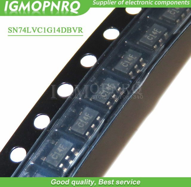 20 Stück SN74LVC1G14DBVR 74LVC1G14GV IC in Schwarz, SOT-23-5 Gehäuse - Bild 1