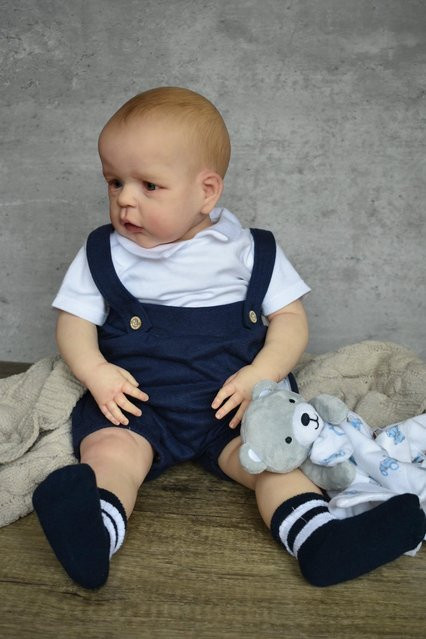 NPK Silikon-Baby-Reborn-Puppe, neugeborenes Spielzeug, bunt/mehrfarbig - Bild 1