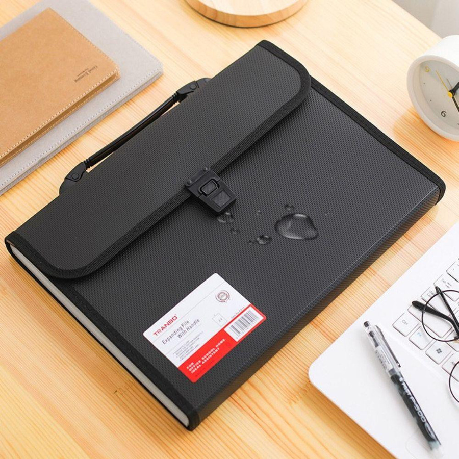 Yiran Furniture A4 Business Aktentasche aus ABS in Schwarz für professionelle Dokumentenorganisation - Bild 4
