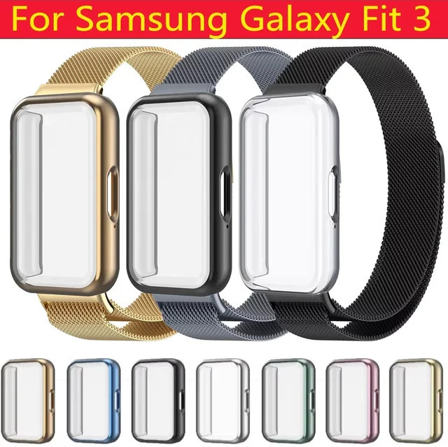 Samsung Uhrenarmband Milanaise, Schlaufenarmband mit Hülle und Folie, Unisex - Bild 1