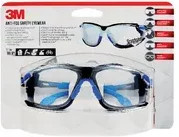 3M Solus 1000 Schutzbrille mit Polycarbonatglas in Transparent und Schwarz/Blau nach EN 166 - Bild 4