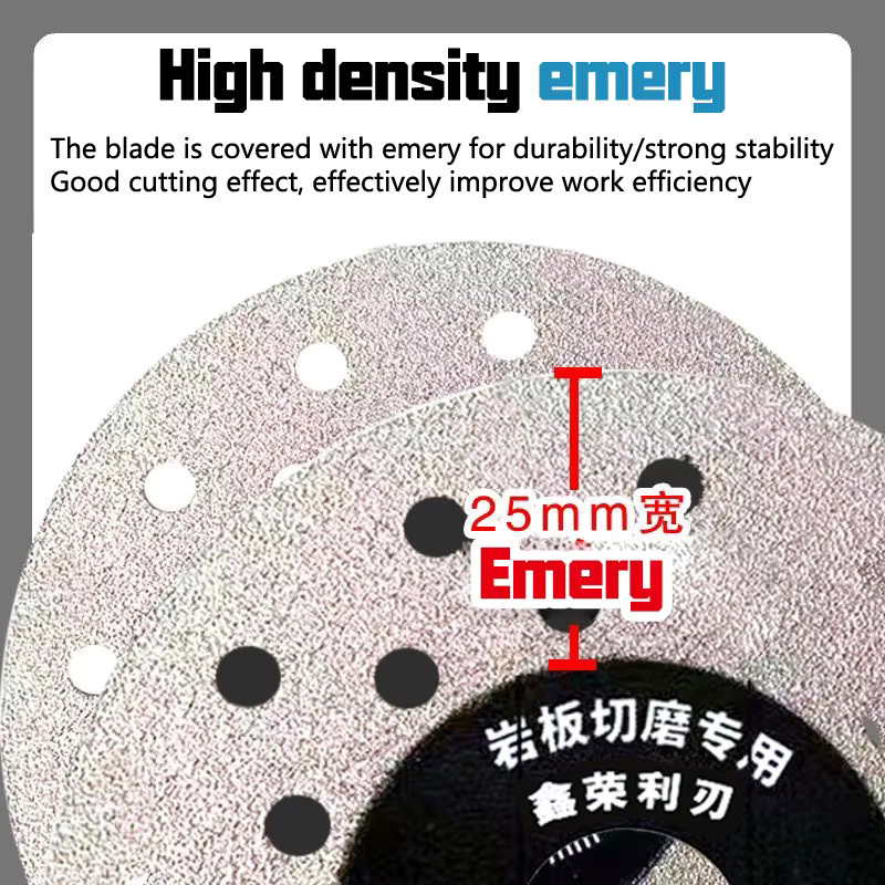 HUXUAN Poröse Trennscheibe 100mm für Stein und Keramik, Flache Schleif- und Schneidklinge mit verbreitertem Rock - Bild 5