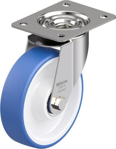 Blickle LEX-POTHs 160XK Edelstahl-Lenkrolle mit Rad-Durchmesser 160 mm und einer Tragfähigkeit von max. 300 kg - Bild 1