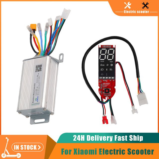 LENZOD Controller-Kit für Xiaomi M365 1S Pro mit Armaturenbrett-Beschleuniger, DC36V 350W und LED-Display für deinen Elektroroller - Bild 1