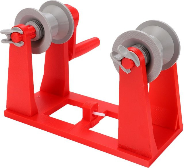 Neoglint 3D-Drucker Filamentwickler mit Doppelspulen-Design und Handkurbel in Rot für 20 cm Spulen - Bild 1