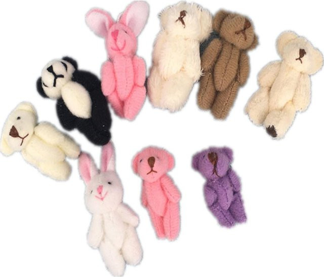 Little Mix Designs Bär, Hase, Plüschtier Puppe Zubehör, 10-teiliges Set, ab 18 Jahren - Bild 1