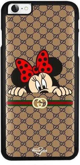 Handyhülle MANIACASE für iPhone 7 aus flexiblem Silikon mit Minnie Motiv in Schwarz und Multicolour - Bild 1