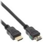 InLine HDMI High Speed Kabel mit Ethernet in Schwarz/Gold, Länge: 5 m - Bild 1
