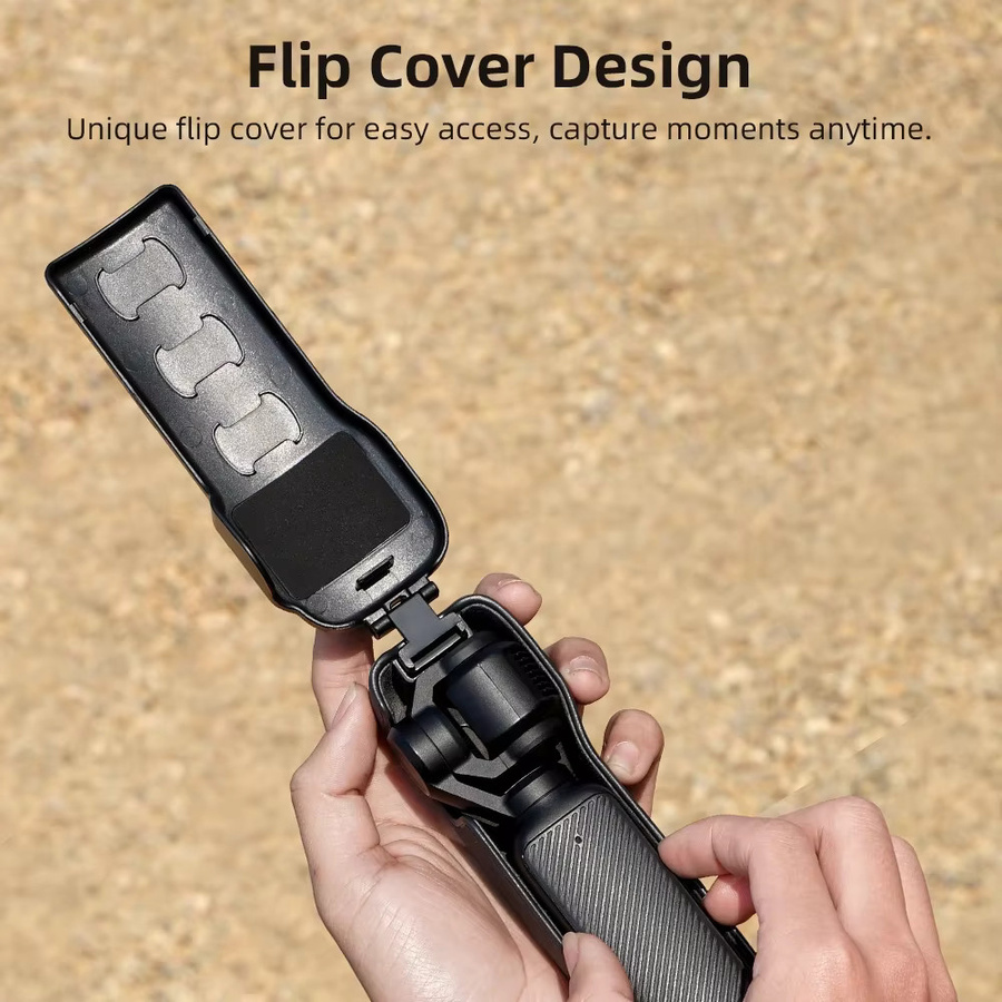 BRDRC Schutzhülle für DJI Pocket 3 mit Objektiv-Displayschutz und Anti-Fall-Abdeckung in Schwarz oder Blau - Bild 2